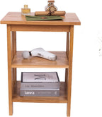 Solid Frame 2 Storage Shelves Night Table Farmhouse
