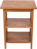Solid Frame 2 Storage Shelves Night Table Farmhouse