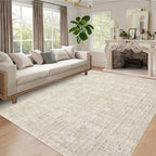 Solid Living Room Rug Visual Texture