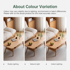 Solid Oak Coffee Table Natural Wood Tone
