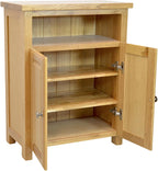 Solid Oak Sideboard Shoe Cabinet Storage Unit