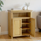 Solid Oak Sideboard Shoe Cabinet Storage Unit