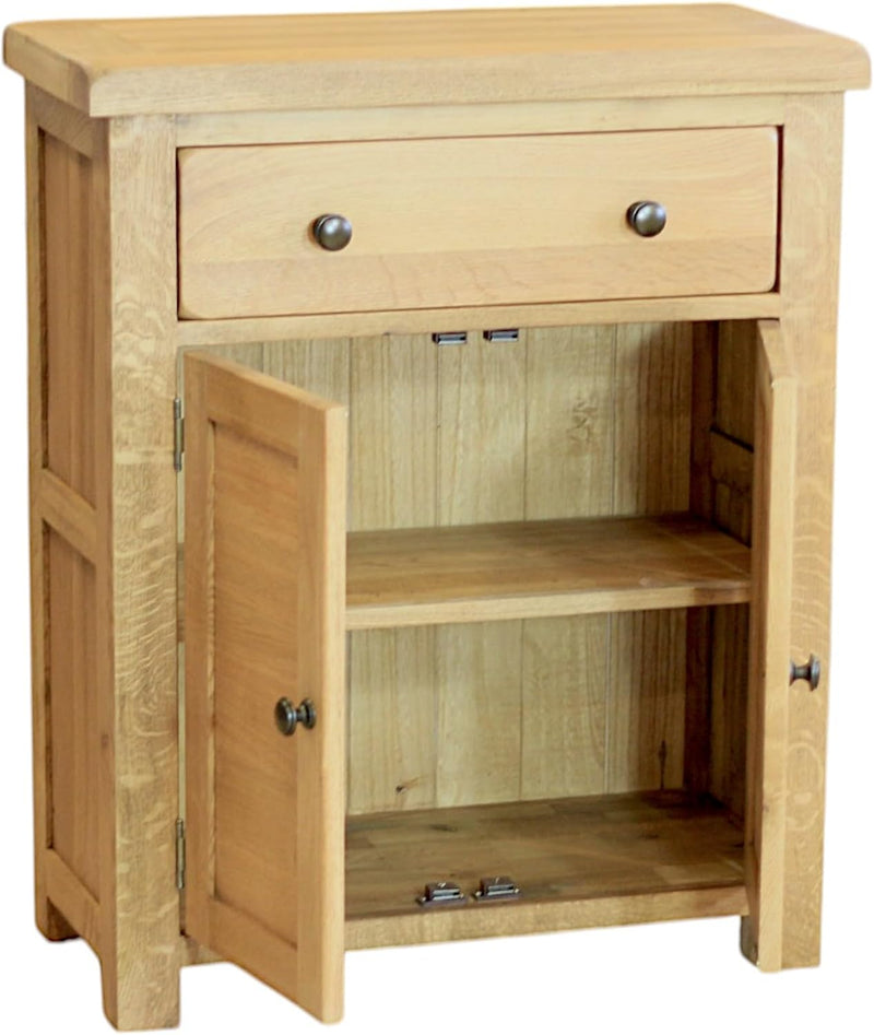 Solid Oak Sideboard Storage Cabinet for Hallway Or
