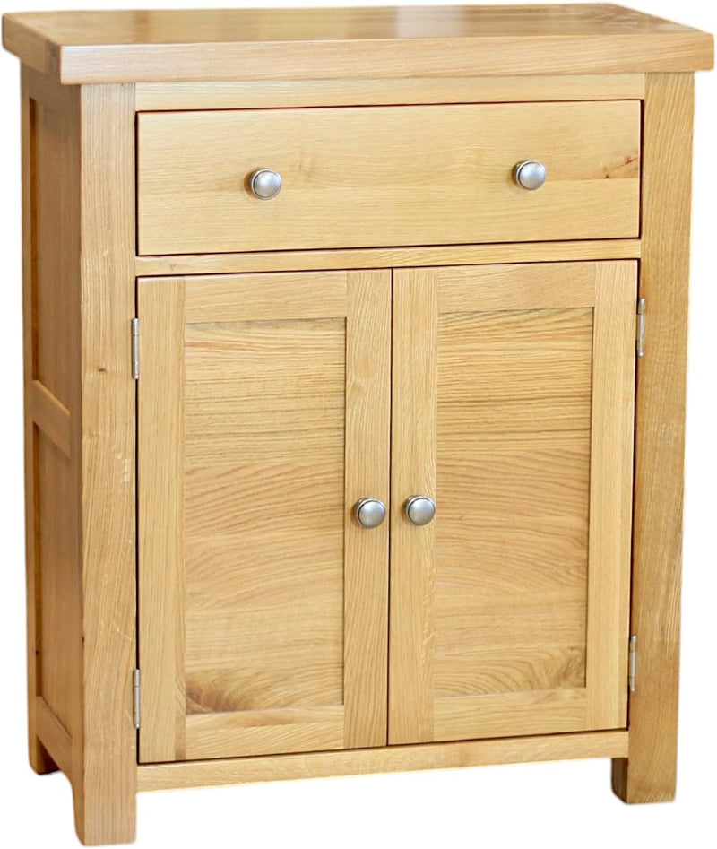 Solid Oak Sideboard Storage Cabinet for Hallway Or