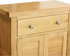 Solid Oak Sideboard Storage Cabinet for Hallway Or