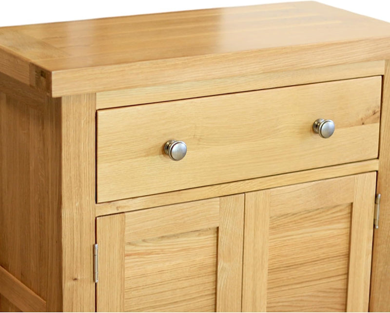 Solid Oak Sideboard Storage Cabinet for Hallway Or