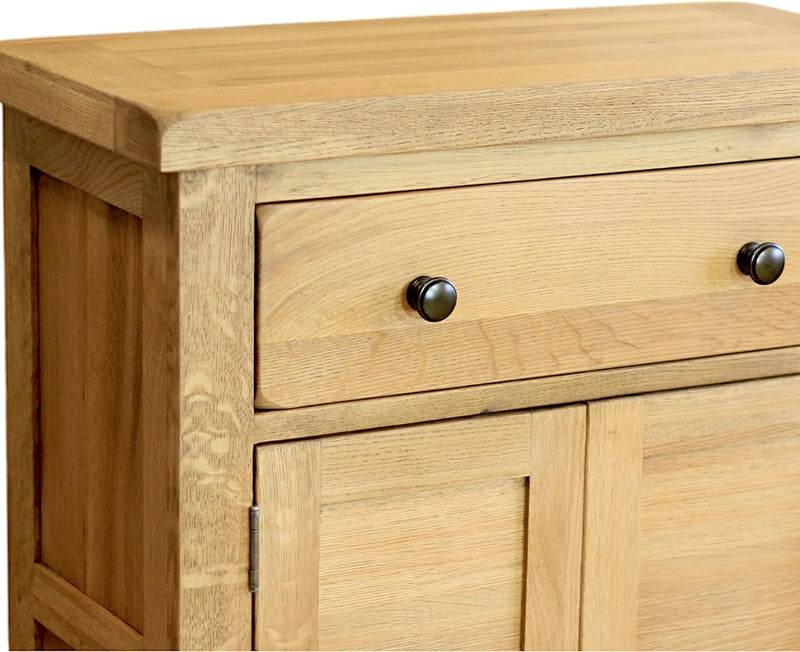 Solid Oak Sideboard Storage Cabinet for Hallway Or