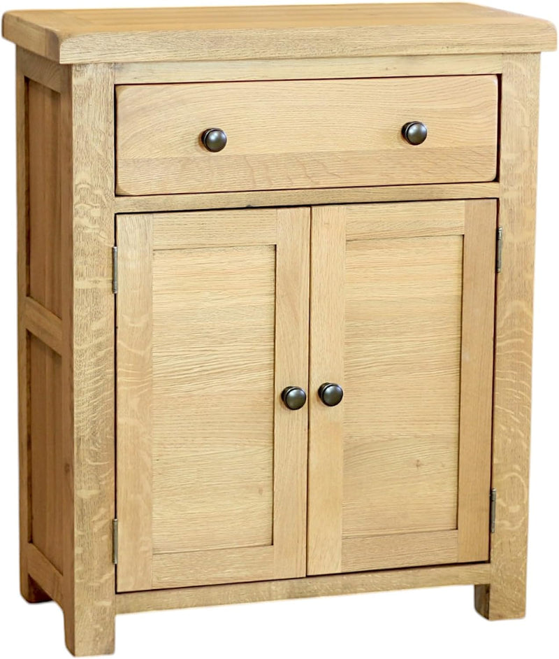 Solid Oak Sideboard Storage Cabinet for Hallway Or