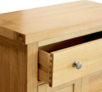 Solid Oak Sideboard Storage Cabinet for Hallway Or