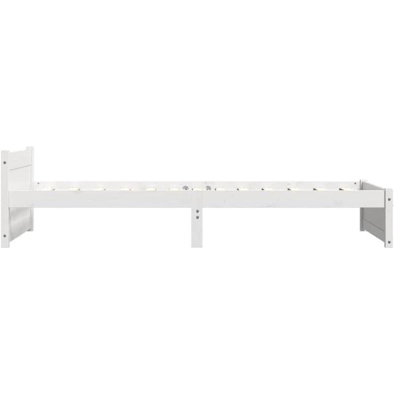 Solid Pinewood Bed Frame Wooden Bedstead with Headboard