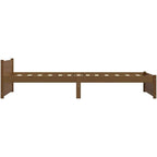 Solid Pinewood Bed Frame Wooden Bedstead with Headboard