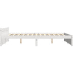 Solid Pinewood Bed Frame Wooden Bedstead with Headboard