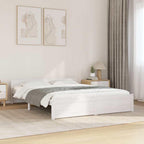 Solid Pinewood Bed Frame Wooden Bedstead with Headboard