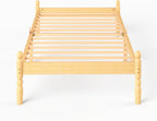 Solid Wood Bed Frame Eco-Friendly Bamboo Platform Slatted