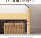 Solid Wood Bed Frame Eco-Friendly Bamboo Platform Slatted