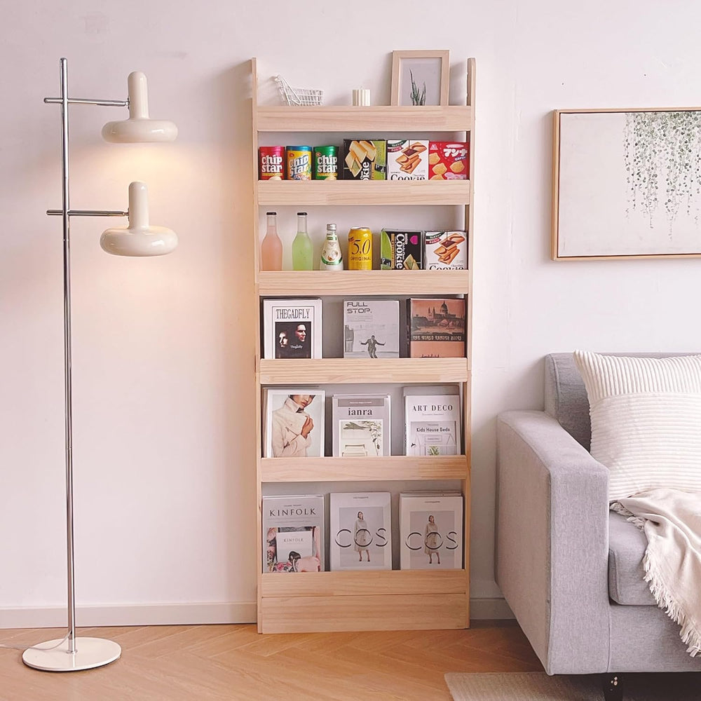 Solid Wood Bookshelf Bookcase Book Shelf Organiser
