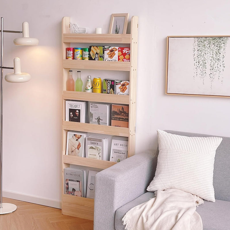 Solid Wood Bookshelf Bookcase Book Shelf Organiser