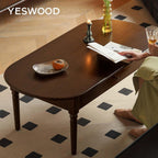 Solid Wood Coffee Table with Drawer