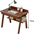 Solid Wood Computer Desk with Drawers Small Home