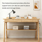 Solid Wood Computer Desk with Drawers Small Home