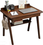 Solid Wood Computer Desk with Drawers Small Home