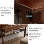 Solid Wood Computer Desk with Drawers Small Home