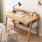 Solid Wood Computer Desk with Drawers Small Home