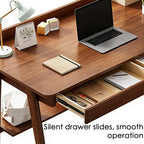 Solid Wood Computer Desk with Drawers Small Home