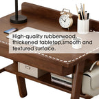 Solid Wood Computer Desk with Drawers Small Home