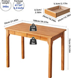 Solid Wood Desk with 2 Drawers 39in Gaming