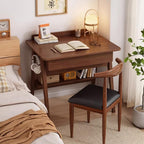 Solid Wood Home Office Desk Mid-Century