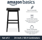 Solid Wood Kitchen Counter Bar Stool Dining Chair (Set of 2)