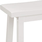 Solid Wood Kitchen Counter Short Bar Stool Dining (Set of 2)