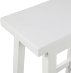 Solid Wood Kitchen Counter Short Bar Stool Dining (Set of 2)