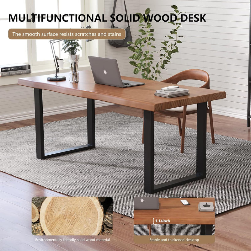 Solid Wood Office Desk 47.24" Executive Computer