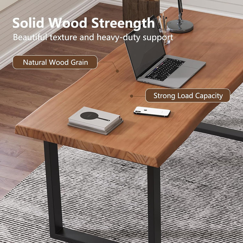 Solid Wood Office Desk 47.24" Executive Computer