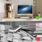 Solid Wood Rotating Bookcase Corner Storage