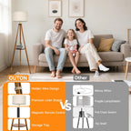 Solid Wooden Tripod Floor Lamp Bulb Included Standing