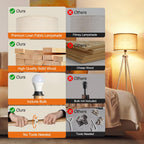 Solid Wooden Tripod Floor Lamp Bulb Included Standing