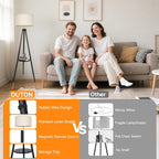Solid Wooden Tripod Floor Lamp Touch Control Standing