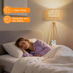 Solid Wooden Tripod Floor Lamp Touch Control Standing