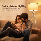 Solid Wooden Tripod Floor Lamp Touch Control Standing