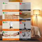 Solid Wooden Tripod Floor Lamp Touch Control Standing