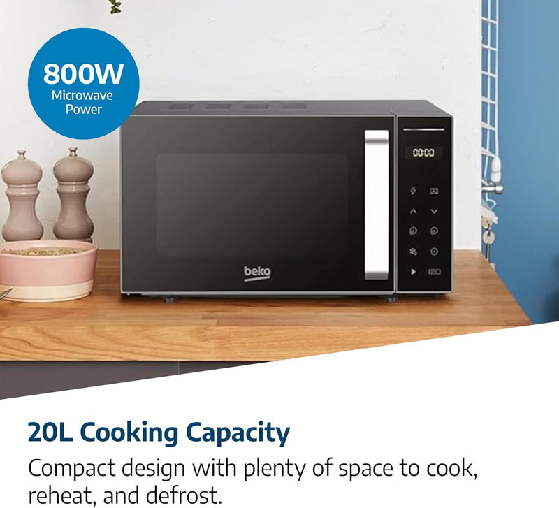 Solo Microwave 20L Capacity 800W Power Touch Controls