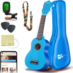 Soprano Ukulele Beginner Kit 21 Inch Ukelele W