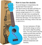 Soprano Ukulele Beginner Kit 21 Inch Ukelele W