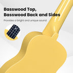 Soprano Ukulele Starter Kit for Beginners with Bag