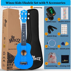 Soprano Ukulele Starter Kit for Beginners with Bag