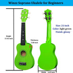 Soprano Ukulele Starter Kit for Beginners with Bag