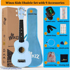 Soprano Ukulele Starter Kit for Beginners with Bag